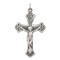 Sterling Silver INRI Crucifix Charm Jewelry Pendant 54mm x 31mm